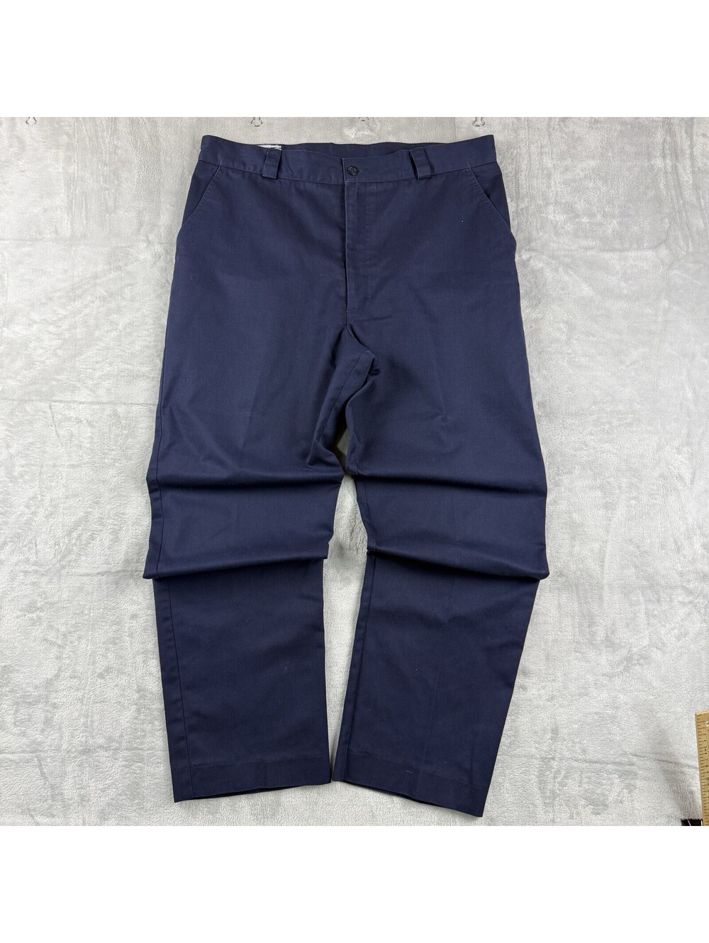 Vintage Tilley Endurables Men 36x30 Navy Chino Pants Canada Made Cotton Workwear